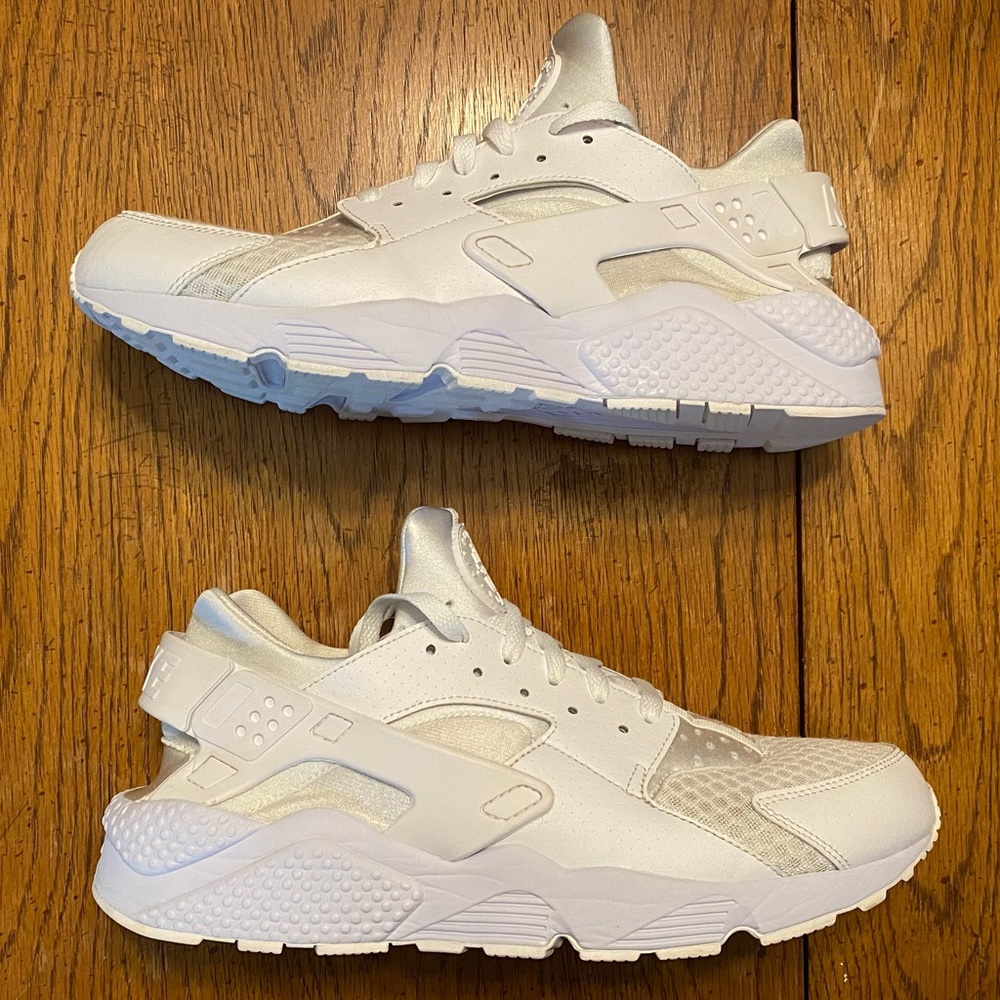 ***LIKE NEW*** Nike Air Huarache “Triple White” Mens Size 13